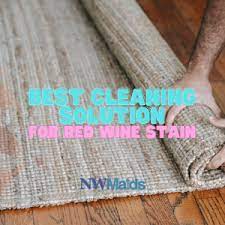 how to get red wine out of carpet