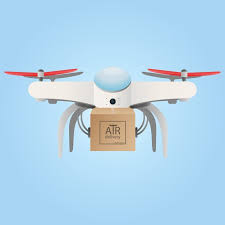 quadcopter delivery service drone icon
