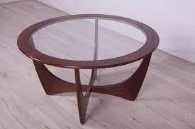 Round Astro Coffee Table In Teak By
