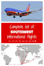 southwest international flights