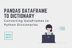 pandas dataframe to a dictionary