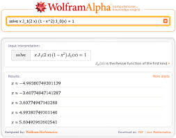 Solving Equations With Wolfram Alpha