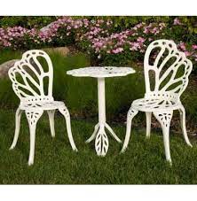 Twin Erfly Aluminum Bistro Set At