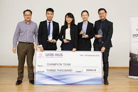 Taking home first prize at the inaugural NUS SP Case Competition    