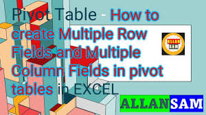 multiple column fields in pivot tables