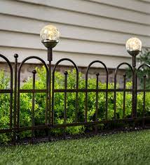 iron fence decorative garden edging