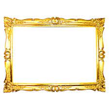 ornate gold frame transpa png