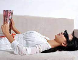 read or watch tv lying down