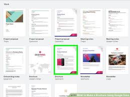 How To Make A Brochure Using Google Docs With Pictures