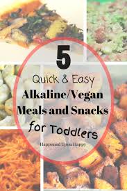 alkaline vegan toddler meals snacks