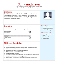Cv sample for teenagers myperfectcv. Free High School Student Resume Examples Guide And Tips Hloom