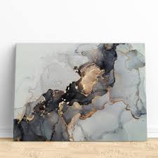 Gray Marble Texture Canvas Wall Art
