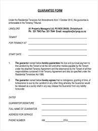 This is a very important feature of the guarantor's form. Free 8 Guarantor Agreement Forms In Pdf