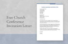 church conference invitation letter in
