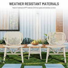 Pp Plastic Outdoor Bistro Set