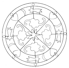 Résultat de recherche d'images pour "coloriage à imprimer mandala coeur"