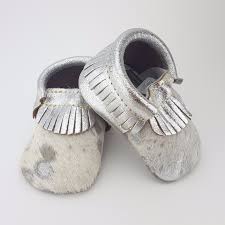 First Steps Exotic Moccains In Silver