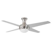 Contemporary ceiling fans are a combination of creativity and technology, clubbed together. Yosemite Home Decor 52 In Bright Brushed Nickel Ceiling Fan With 16 In Lead Wire Taysom Bbn The Home Depot