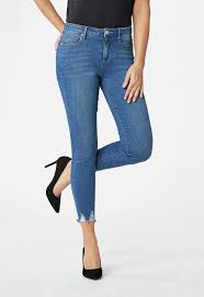 High Waisted Ankle Grazer Jeans In Sf Blue Get Great Deals