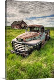 An Abandoned Truck In A Rural Area