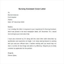 Cover Letter For Cna Nursing Assistant Cover Letter