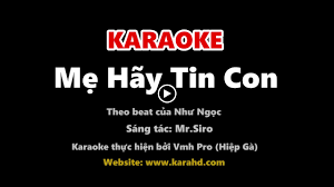 Karaoke Mẹ Hãy Tin Con Em Gái Mưa - Như Ngọc Giọng hát Việt nhí Beat  Lyrics