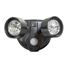 battery operated led twin floodlight