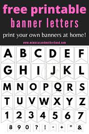 free printable abc banner letters