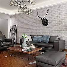 trendeasy 3d brick wallpaper white for