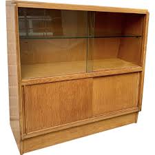 vintage g plan bookcase glass cabinet