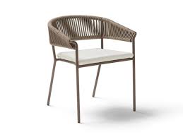 Weave Rope Garden Chair With Armrests