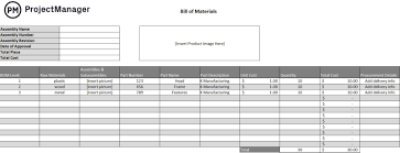 10 free manufacturing excel templates