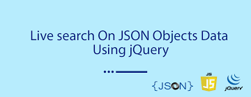 json objects data using jquery