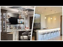 luxury gray floor home bar design ideas