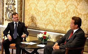 Meeting with Governor of California Arnold Schwarzenegger • President of  Russia