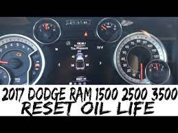 how to reset oil life 2017 dodge ram