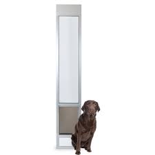 We can also replace the frame if you prefer, but only the glass is required. Petsafe Freedom Aluminum Patio Panel Sliding Glass Dog And Cat Door Adjustable 76 13 16 In To 80 11 16 In Large Tall Satin Pet Door Walmart Com Walmart Com
