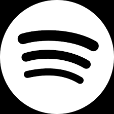 spotify white icon png and svg vector