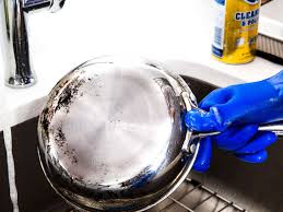 how to clean stainless steel pots and pans
