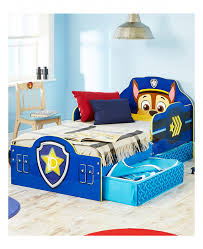 paw patrol chase toddler bed with