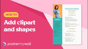 how to add clipart and shapes to your