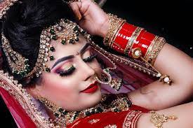 bridal reception makeup in delhi noida ncr