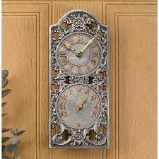 westminster wall clock thermometer