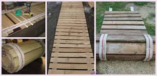Diy Pallet Wood Roll Up Sidewalk Tutorial