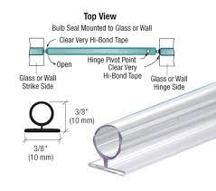 Crl Translucent Vinyl Bulb Seal 3 8 Gap