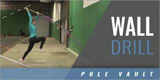 pole vault wall drill with johnny