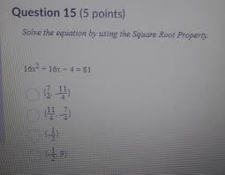 Write A Quadratic Equation Chegg