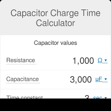 Capacitor Charge Time Calculator