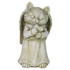 Exhart Cat Angel Garden Statue 18435 Rs
