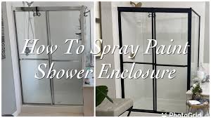 how to paint aluminum shower enclosure